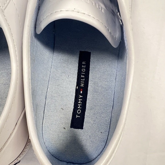 Tommy Hilfiger Women's 8 Twanni White Leather Preppy Sporty Nautical‎ - Picture 7 of 12